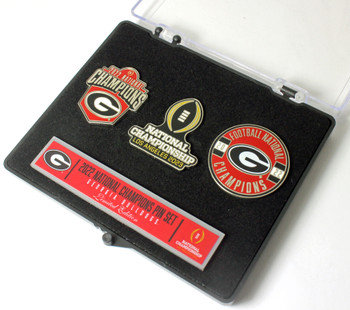 Georgia Bulldogs 2022 College Football National Champions 3 Pin Set