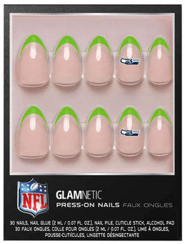 Seattle Seahawks Fingernails by Glamnetic 
