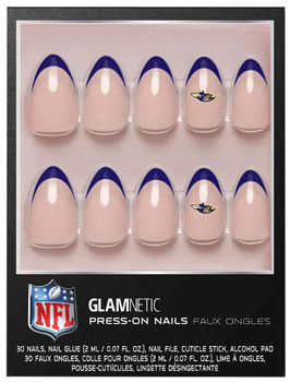 Baltimore Ravens Fingernails by Glamnetic