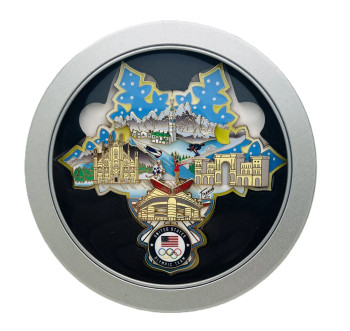 Milano Cortina 2026 Olympic Multi-Layers Pin by Charles Fazzino - Limited 2,500