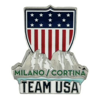 Milan Cortina Olympics 2026 Dolomites Shield Pin