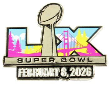 Super Bowl LX (60) Logo Pin Super Bowl LX (60) Logo Pin