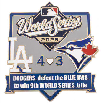 2025 World Series Commemorative Pin -Dodgers vs. Blue Jays- Limited Edition 1,000
