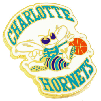 Charlotte Hornets Vintage Retro Logo Pin