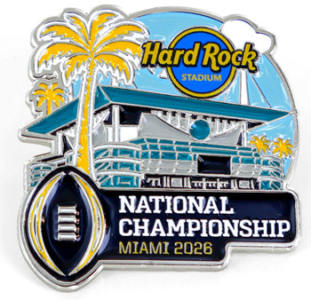 2026 College Football National Championship Hard Rock Cafe Stadium Pin