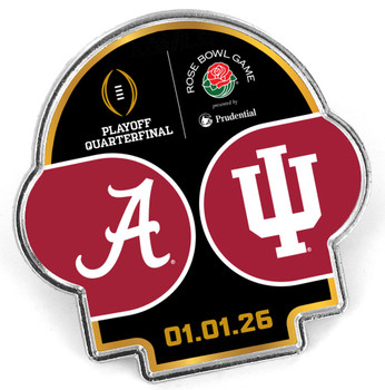 2026 Rose Bowl Pin - Alabama vs. Indiana