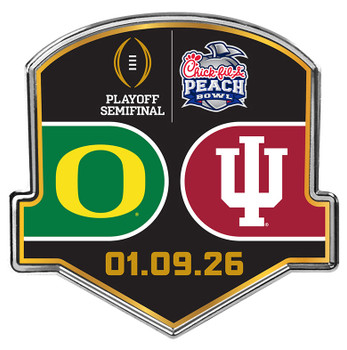 2026 Peach Bowl Pin Dueling Pin - Oregon vs. Indiana