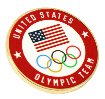 2026 Milan Cortina Oympics USOC Five Rings Logo Pin