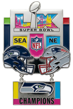 Super Bowl LX (60) Oversized Commemorative Pin - Dangler Style