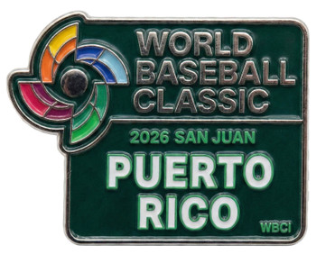 2026 MLB World Baseball Classic Puerto Rico Logo Pin