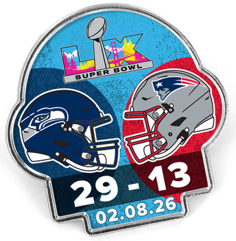 Seattle Seahawks Super Bowl LX (60) Champs Pin w/ Final Score