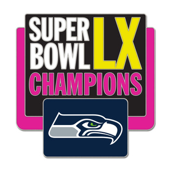 Seattle Seahawks Super Bowl LX (60) Champs Pin.