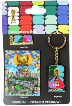 2026 FIFA World Cup Atlanta Host City 3-Piece Set - Pin / Key Chain / Magnet