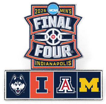 2026 Men's Final Four Teams Pin - UConn, Illinois, Arizona, Michigan