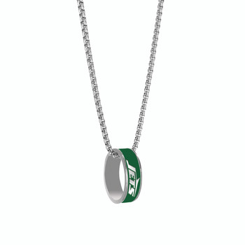 New York Jets Ring Pendant Necklace