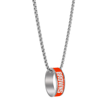 Cleveland Browns Ring Pendant Necklace