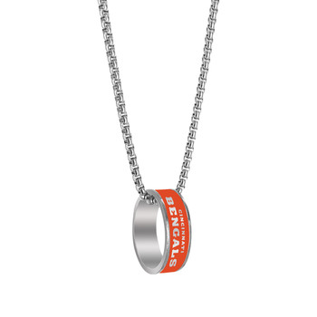 Cincinnati Bengals Ring Pendant Necklace