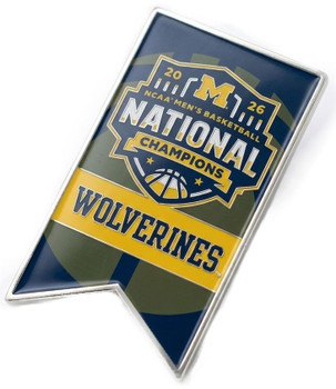 Michigan Wolverines 2026 Final Four Champs Banner Pin