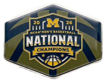 Michigan Wolverines Final Four Champs Emblem Pin