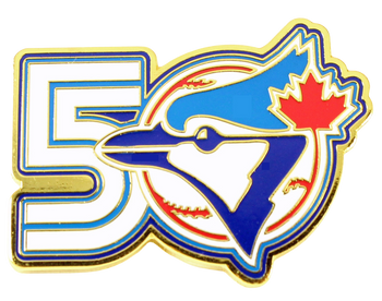 Toronto Blue Jays 50th Anniversary Logo Pin