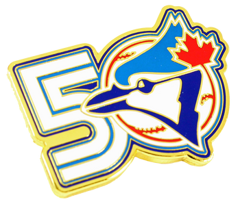 Toronto Blue Jays 50th Anniversary Logo Pin