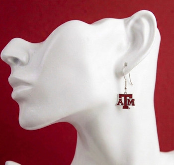 Texas A&M Glitter Earrings