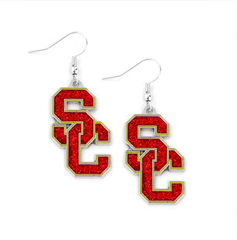 USC Glitter Earrings