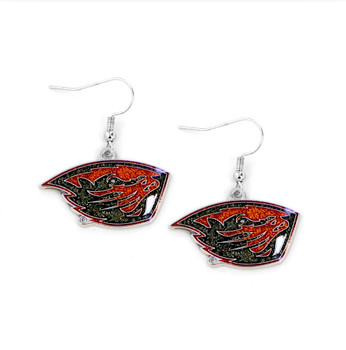 Oregon State Glitter Earrings