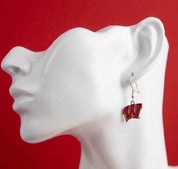 Wisconsin Glitter Earrings