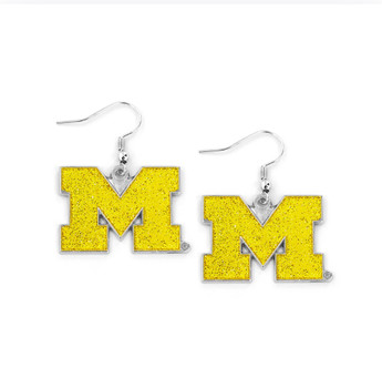 Michigan Glitter Earrings