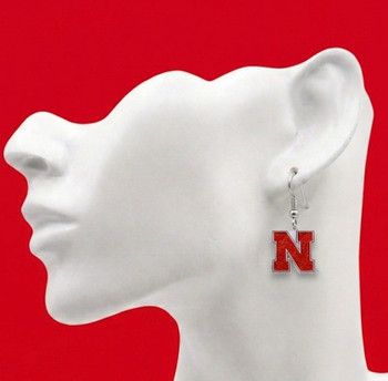 Nebraska Glitter Earrings
