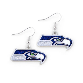 Seattle Seahawks Glitter Earrings