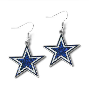 Dallas Cowboys Glitter Earrings