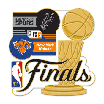 Knicks vs. Spurs 2026 NBA Finals Heads to Head Pin