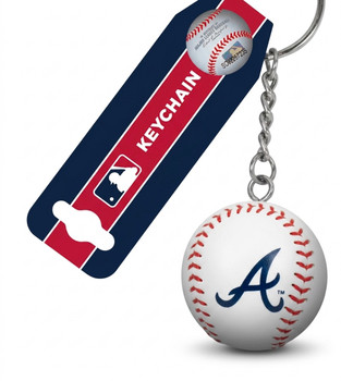 Atlanta Braves 3D Baseball Keychain 2