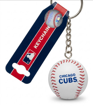 Chicago Cubs 3D Baseball Keychain 2