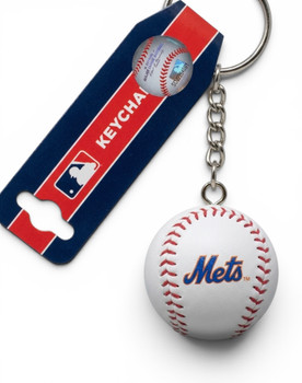 New York Mets 3D Baseball Keychain