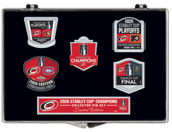 Carolina Hurricanes 2026 Stanley Cup Champs 5-Pin Set - Limited