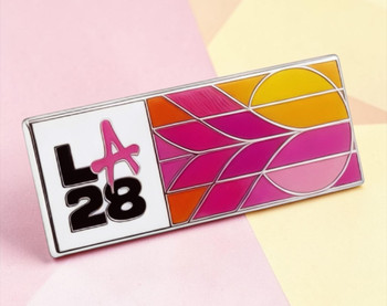 Los Angeles 2028 Olympics Superbloom Rectangular Pin