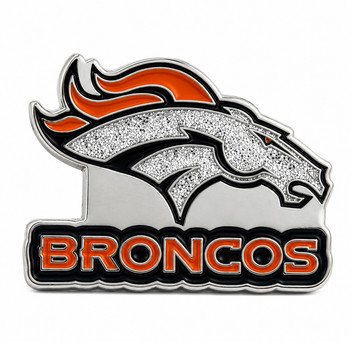 Denver Broncos Glitter Pin