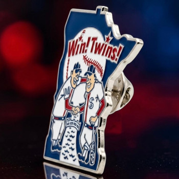 Minnesota Twins "Win! Twins!" Vintage Logo Pin