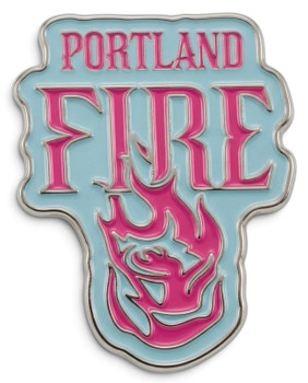 Portland Fire Logo w/ Wordmark Pin