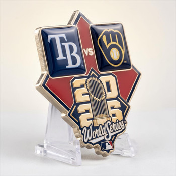 Tampa Bay Rays vs. Milwaukee Brewers 2026 World Series Matchup Pin - Limited 500