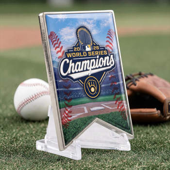 Milwaukee Brewers 2026 World Series Champs Banner Pin