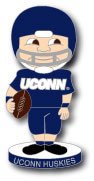 University of Connecticut Football Bobble Head Pin