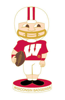 Wisconsin Bobble Head Pin