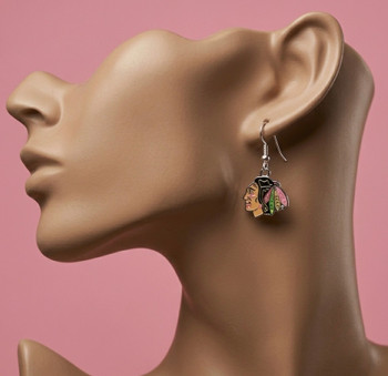 Chicago Blackhawks Earrings