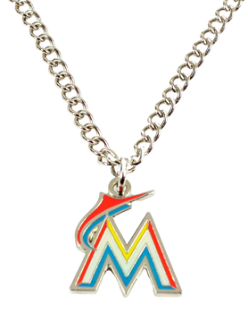 Miami Marlins Logo Necklace