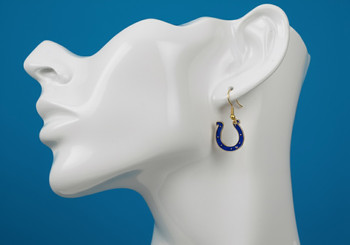 Indianapolis Colts Logo Earrings - Gold