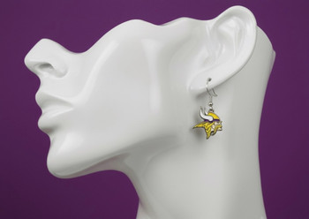 Minnesota Vikings Logo Earrings Minnesota Vikings Logo Earrings